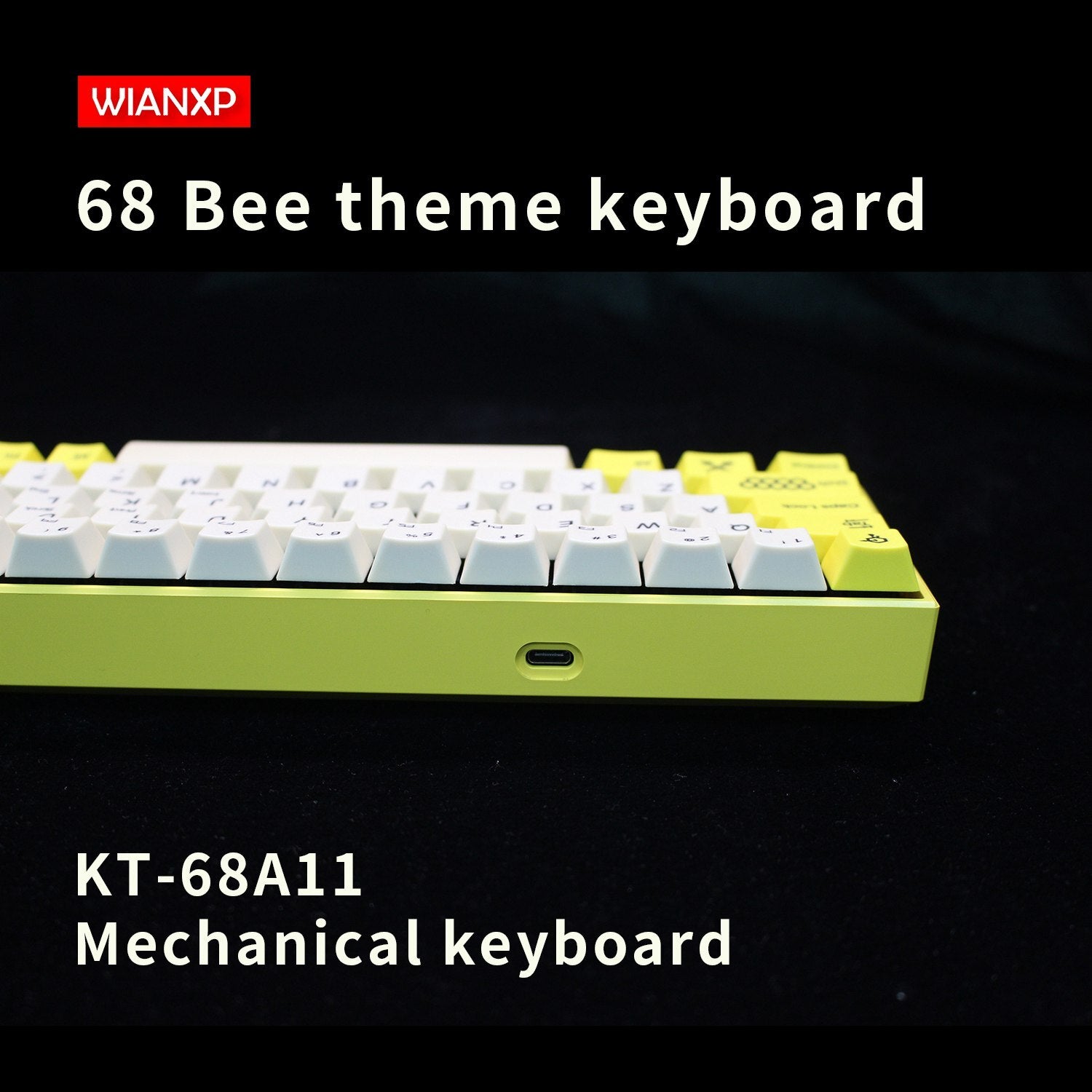 KT68 Mechanical Keyboard, Cherry Switch Keyboard