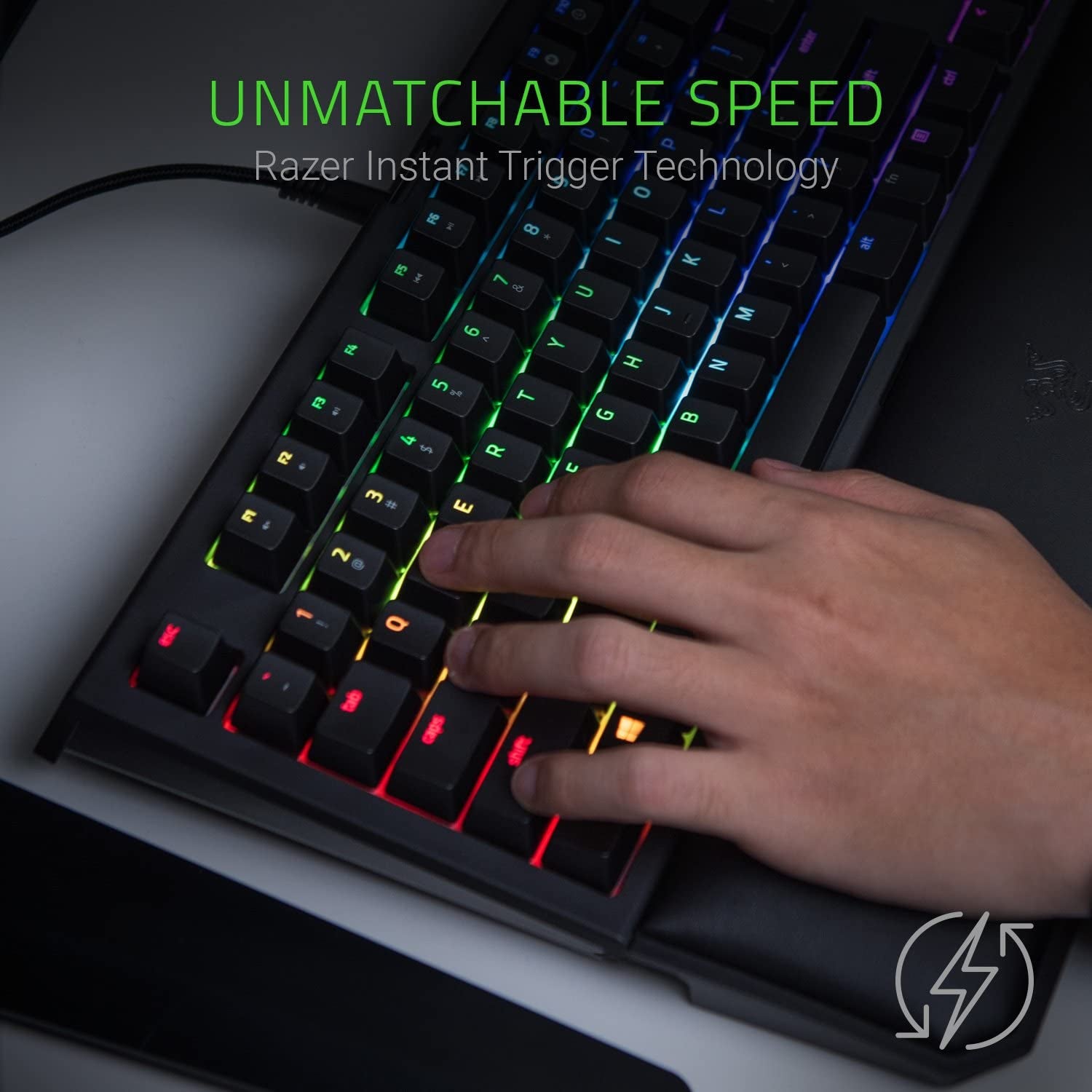 Blackwidow TE Chroma V2 TKL Tenkeyless Mechanical Gaming Keyboard: Orange Key Switches, Tactile & Silent, Chroma RGB Lighting, Magnetic Wrist Rest, Programmable Macros, Classic Black