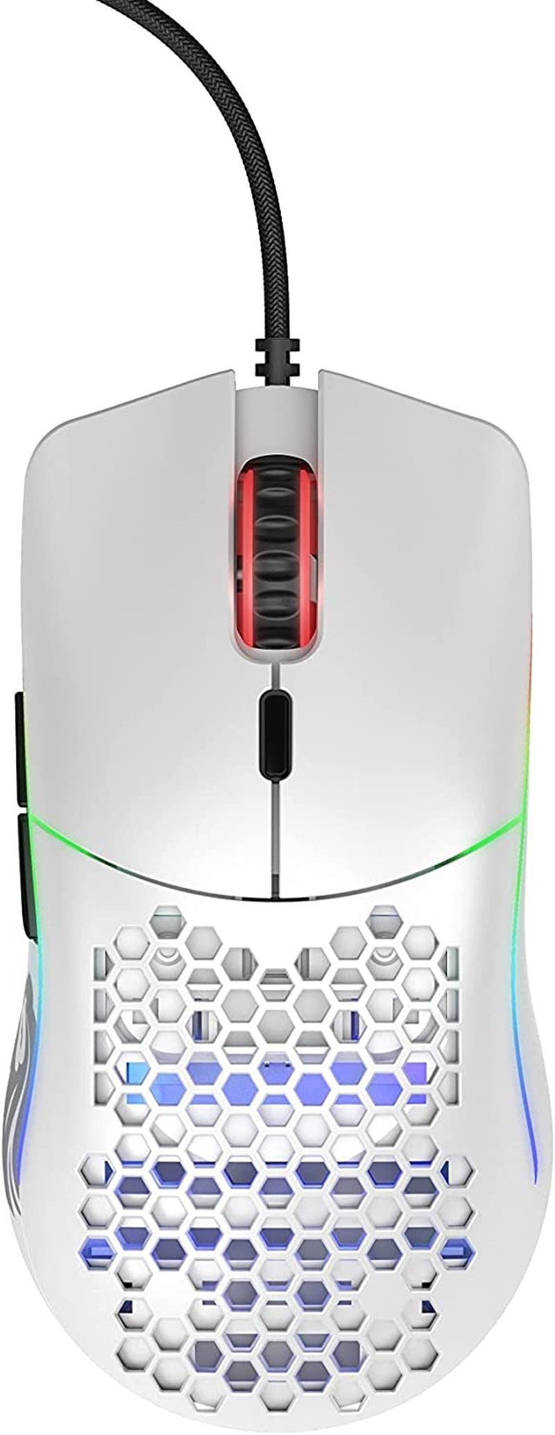 67G Superlight Wired Mouse, Honeycomb Design, RGB - Matte White