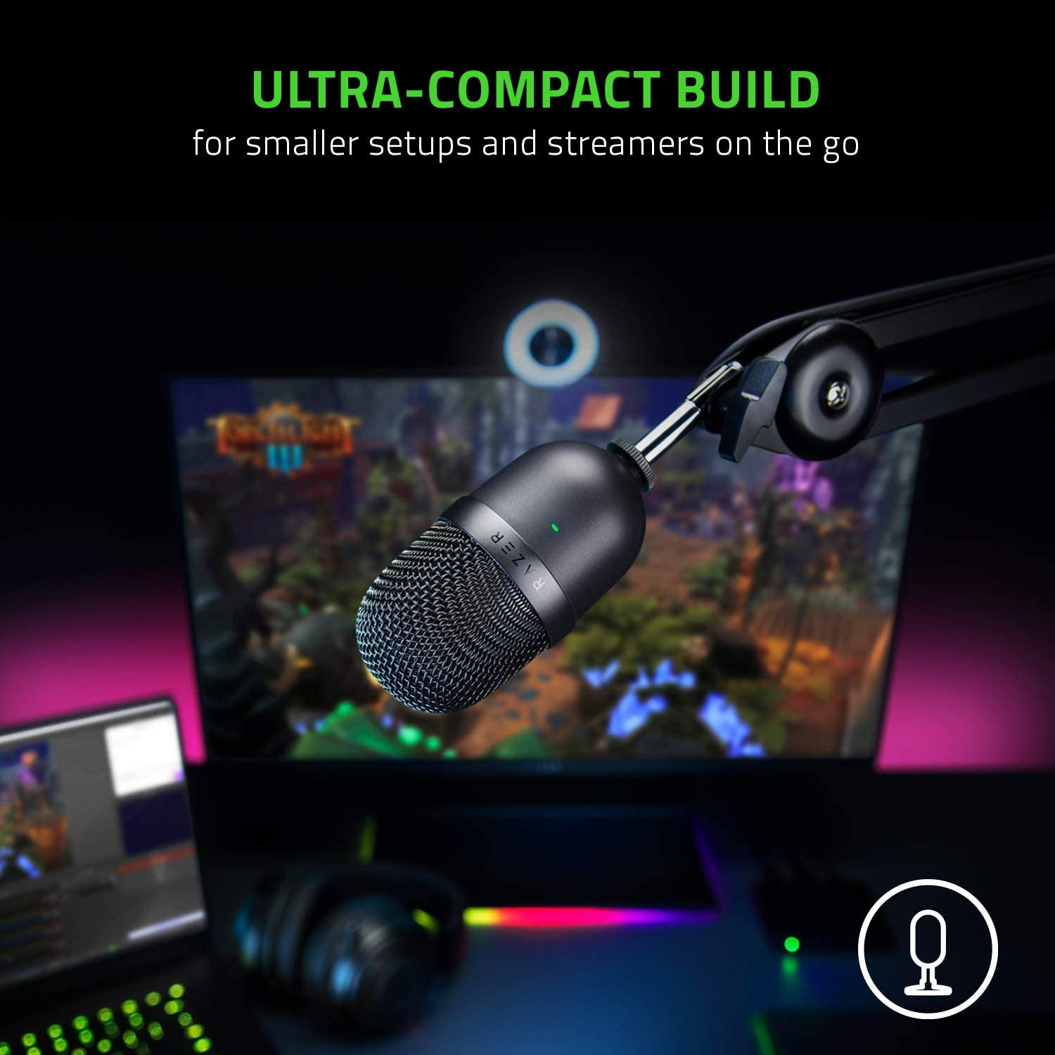 Mini USB Condenser Microphone: for Streaming and Gaming on PC 