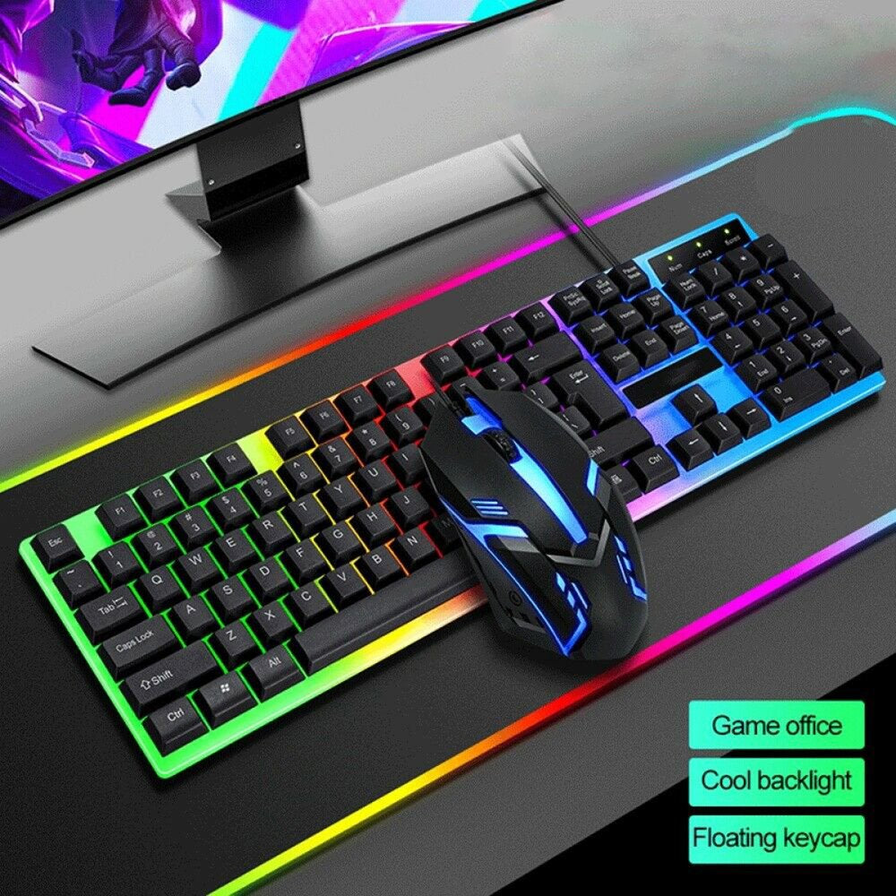 RGB Wired Gaming Keyboard and Mouse Combo