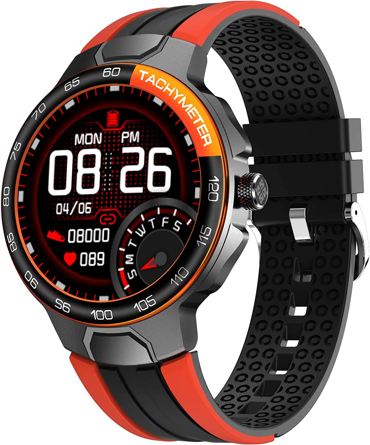 Sporty Orange Fit Watch