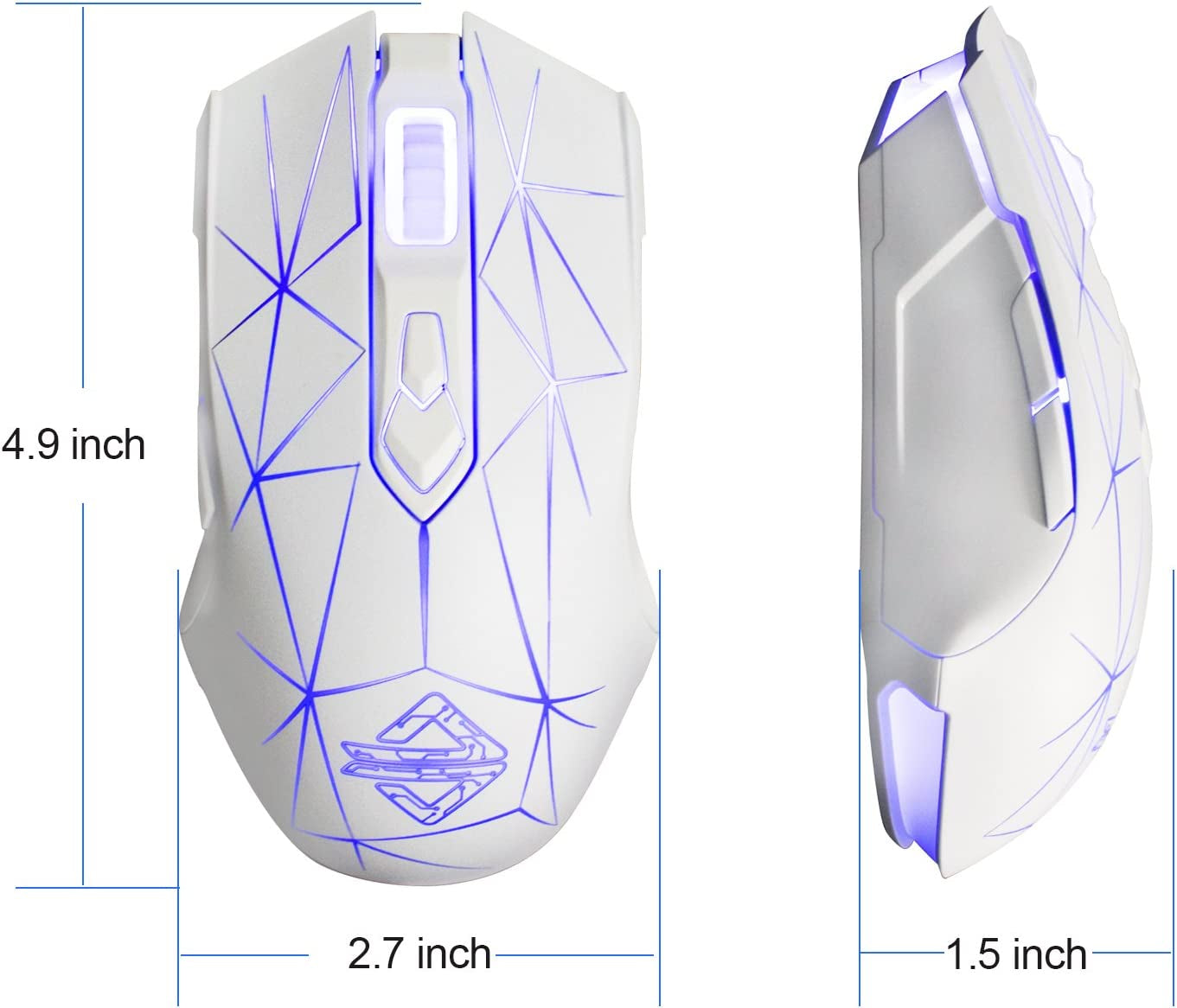 AJ52 Watcher RGB Gaming Mouse, Programmable 7 Buttons