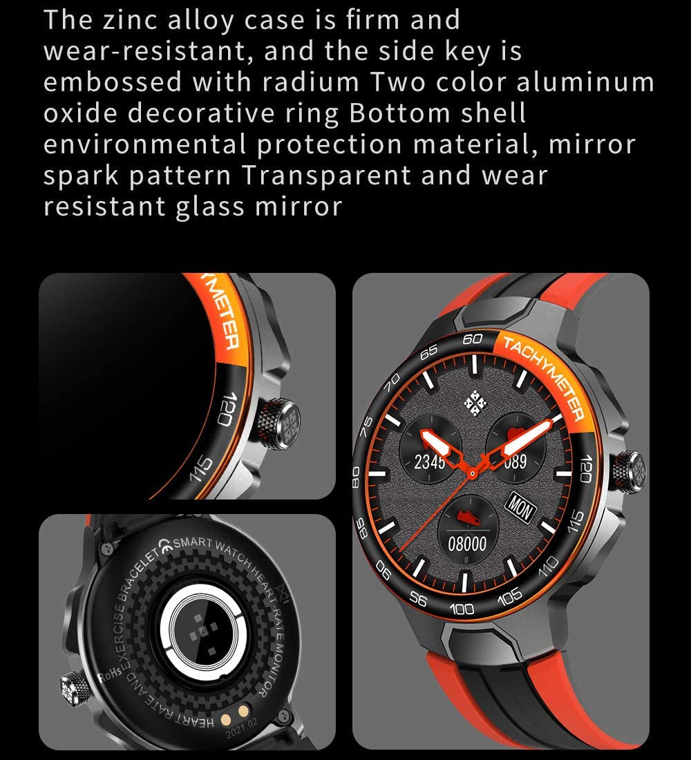 Sporty Orange Fit Watch