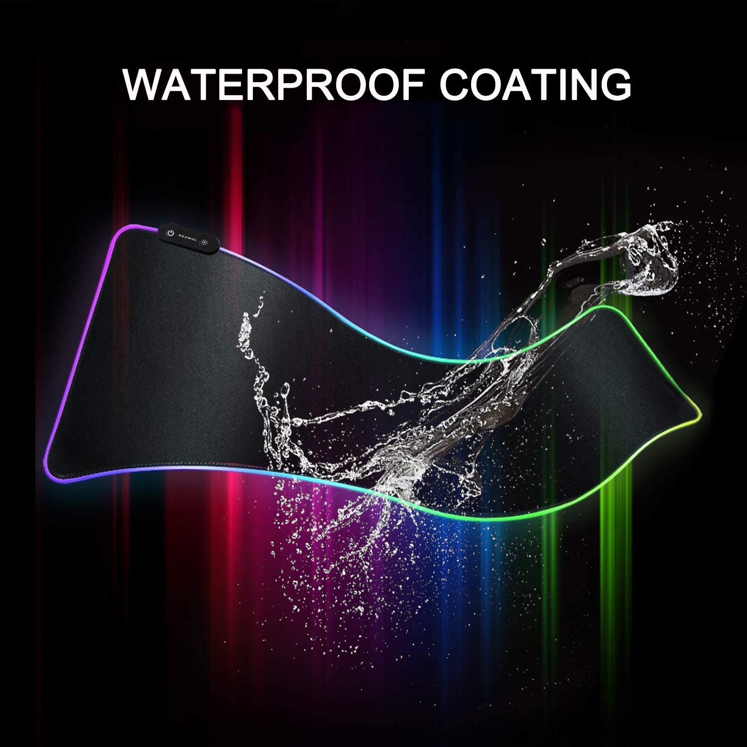 Extra Large RGB Gaming Mouse Pad - 14 Modes, Anti-Slip Base, Waterproof Surface - Ultimate Gaming Experience - 31.5 X 11.8In"