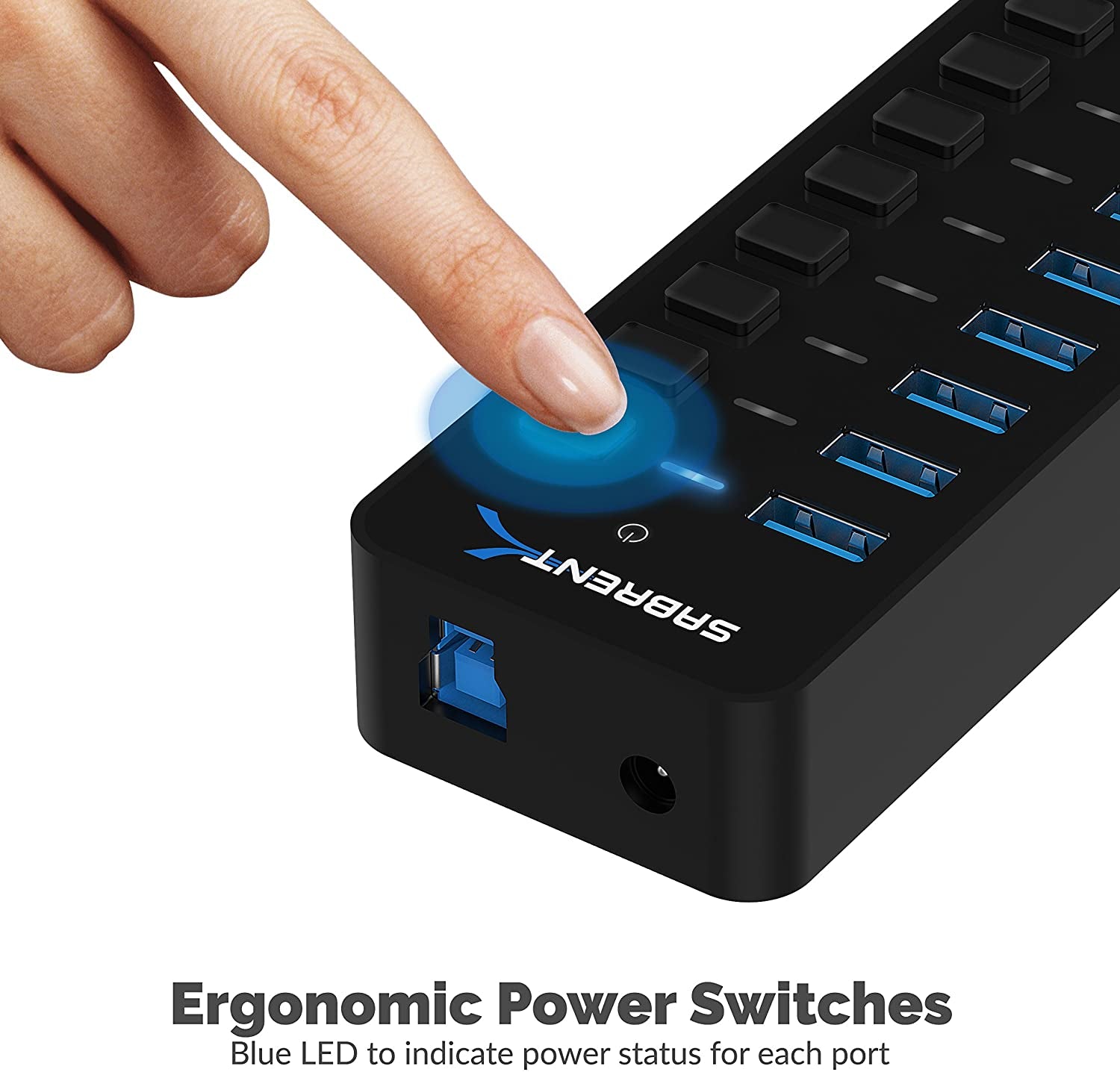 High-Speed USB C Hub with 10 Ports for Enhanced Connectivity