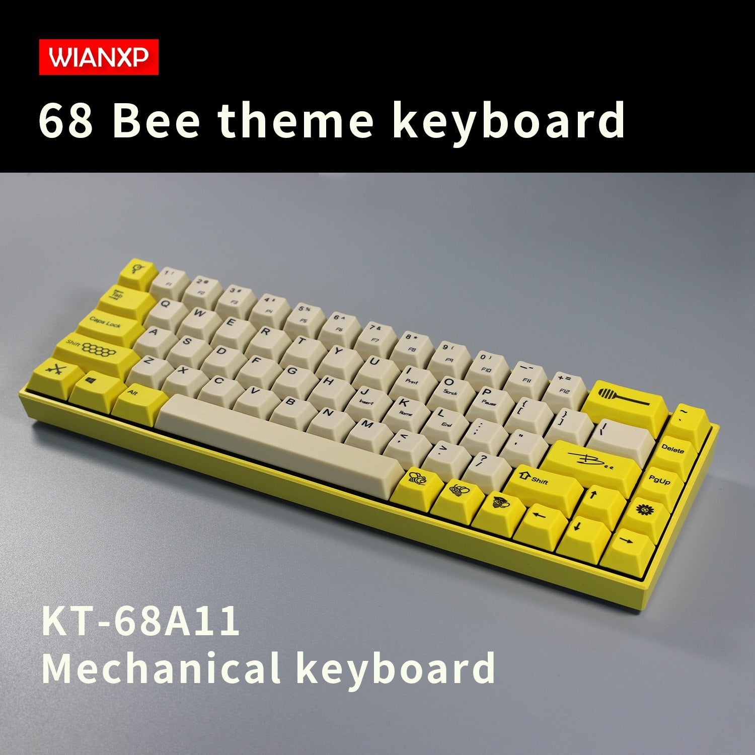 KT68 Mechanical Keyboard, Cherry Switch Keyboard