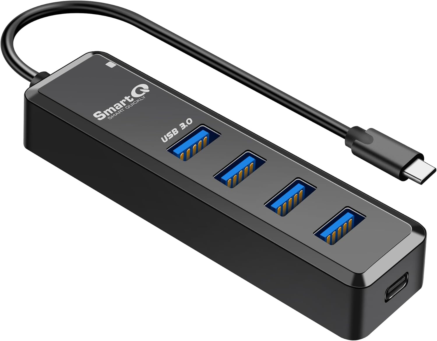 High-Speed USB C Hub with 4 Ports for Enhanced Connectivity