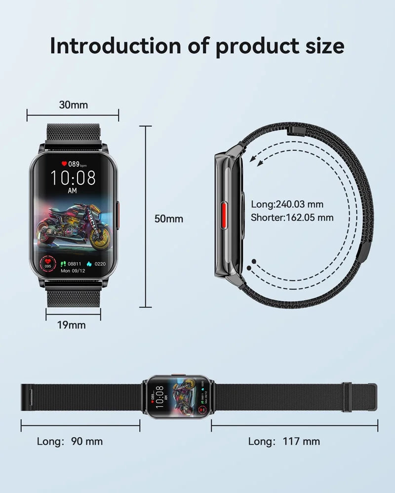 Chic Steel Smartwatch 1.57