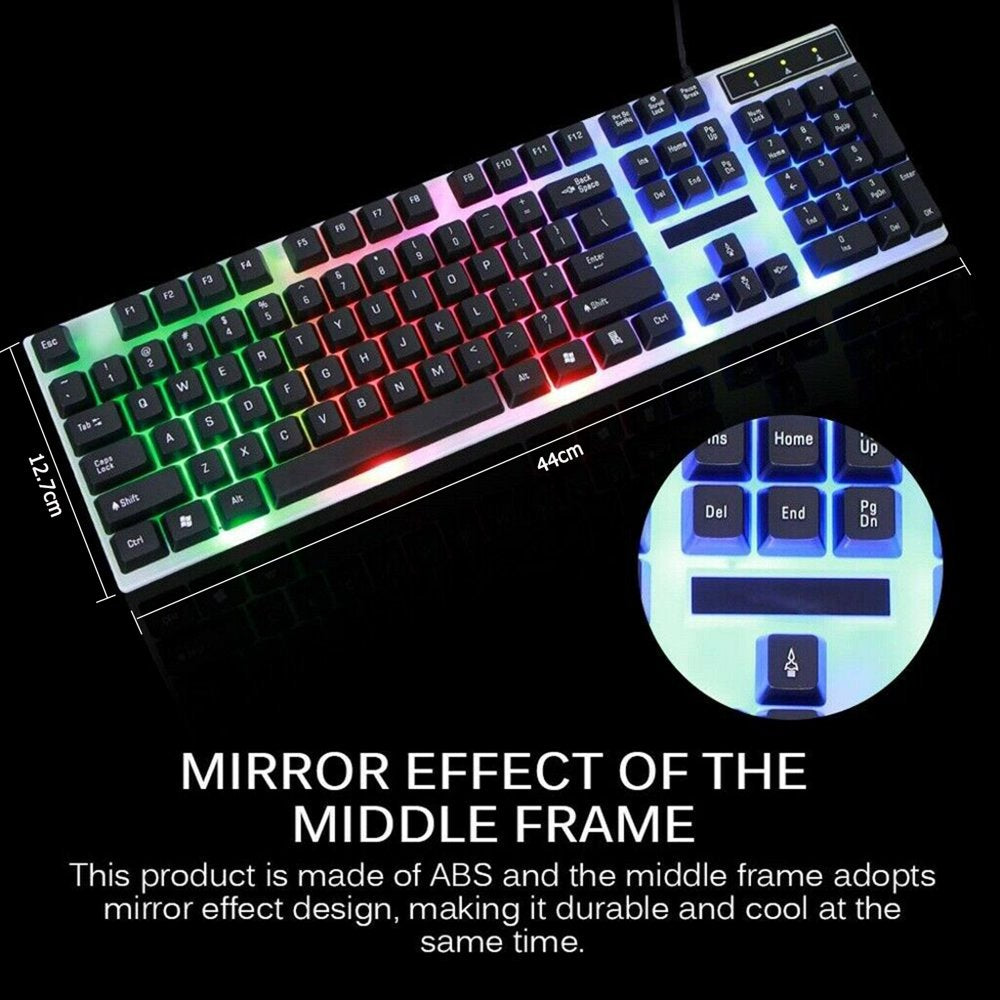 RGB Wired Gaming Keyboard and Mouse Combo